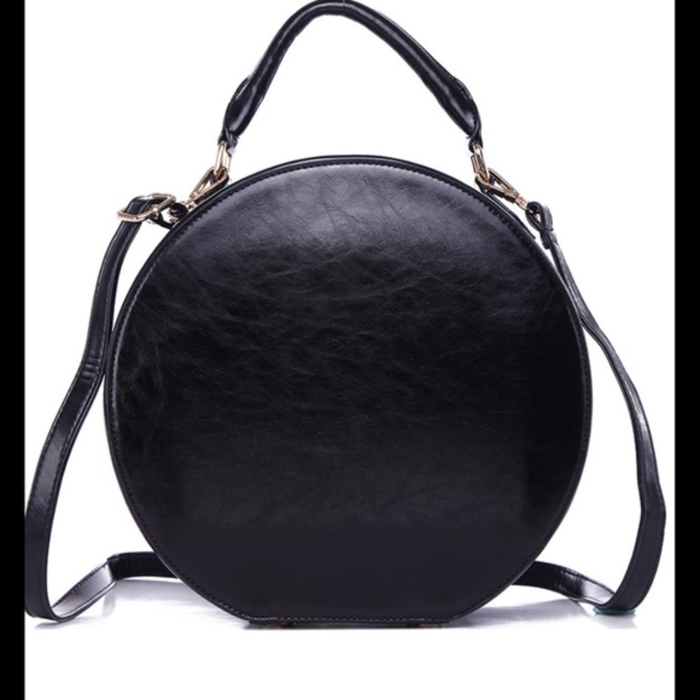 Pink Haley Black Hat Box Satchel Bag - Picture 4 of 5